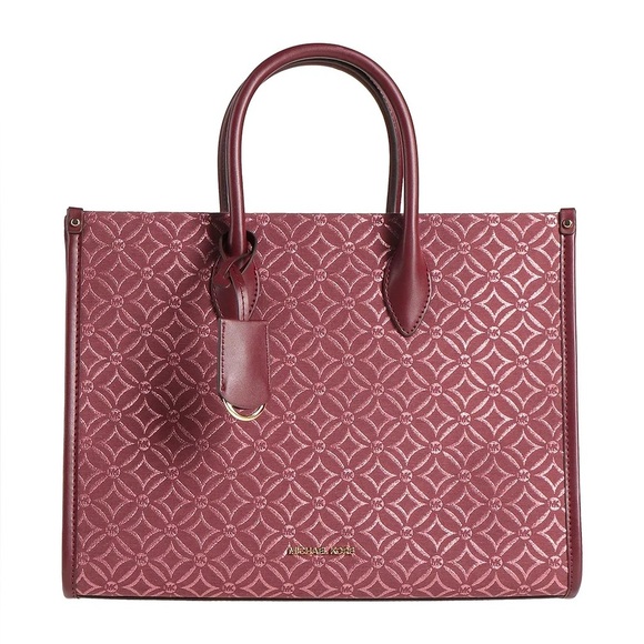 NWT MICHAEL KORS Mirella Large Metallic Logo Jacquard Tote With Matching Wallet - Picture 5 of 9